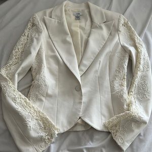 Cache off white blazer